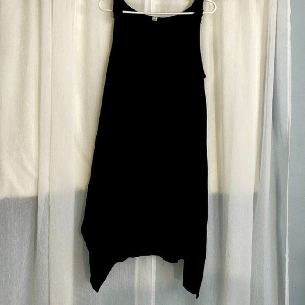 Black Womens Sleeveless Rayon Tunic Dress one size fits all